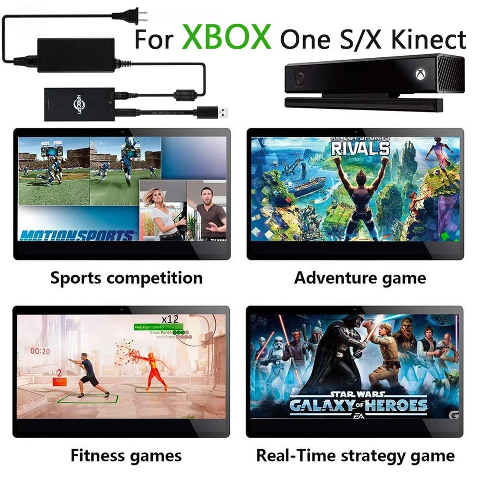 Kinect Adapter for Xbox One S, Xbox One X, PC Windows 10 8.1 8, [UL Listed] X... - Image 4 of 4