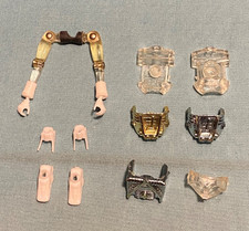 vintage Mego Micronauts TIME TRAVELER PARTS LOT 247 clear hands arms chest feet