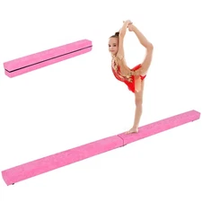 7' Sectional Gymnastics Floor Balance Beam Skill Performance Training Folding
