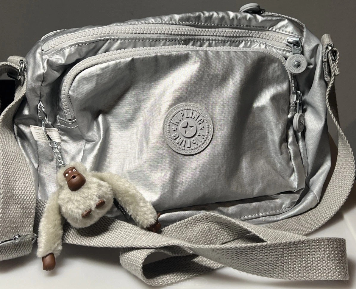 Kipling HUBEI Crossbody Bag Handbag Purse KI9005 SILVER 8