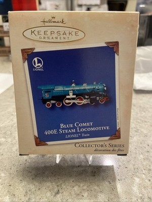 Die-Cast 02 Hallmark Keepsake Blue Comet 400E Steam Locomotive LIONEL Ornament _