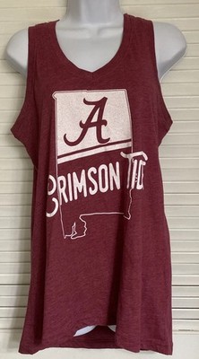 Women's Alabama Crimson Tide Sleeveless T-shirt Tank Top, Large by Pressbox