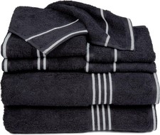 8PC Bathroom Towels Set - 575GSM 100 Cotton Bathroom Essentials with 2 Bath