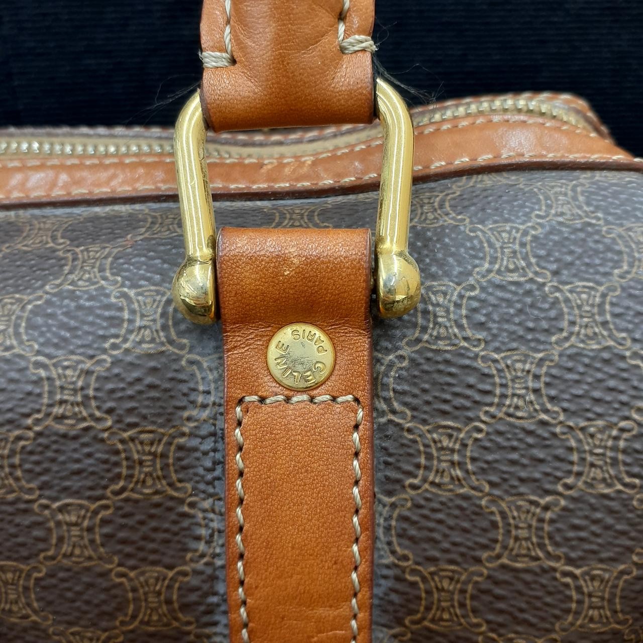 Mini Boston Bag Model Macadam Pattern CELINE - image 8