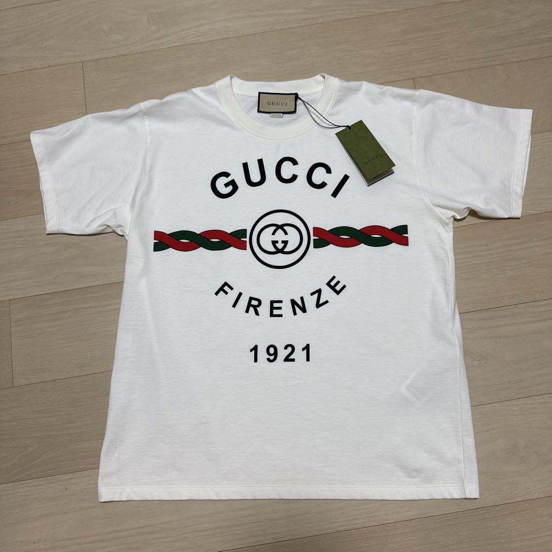 Gucci Firenze 1921 Print Tee Short Sleeve T-Shirt