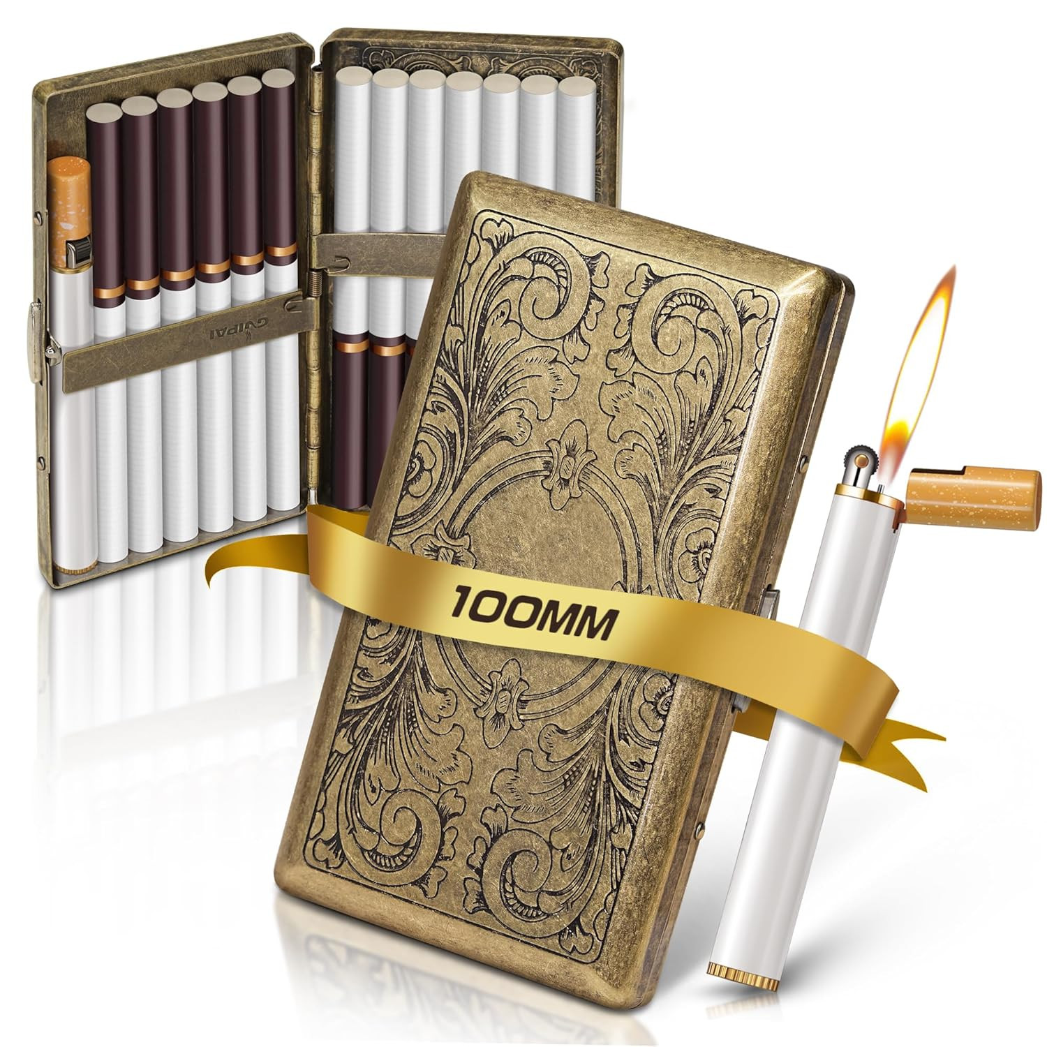 For 100's，smell Proof, Retro Metal Cigarette