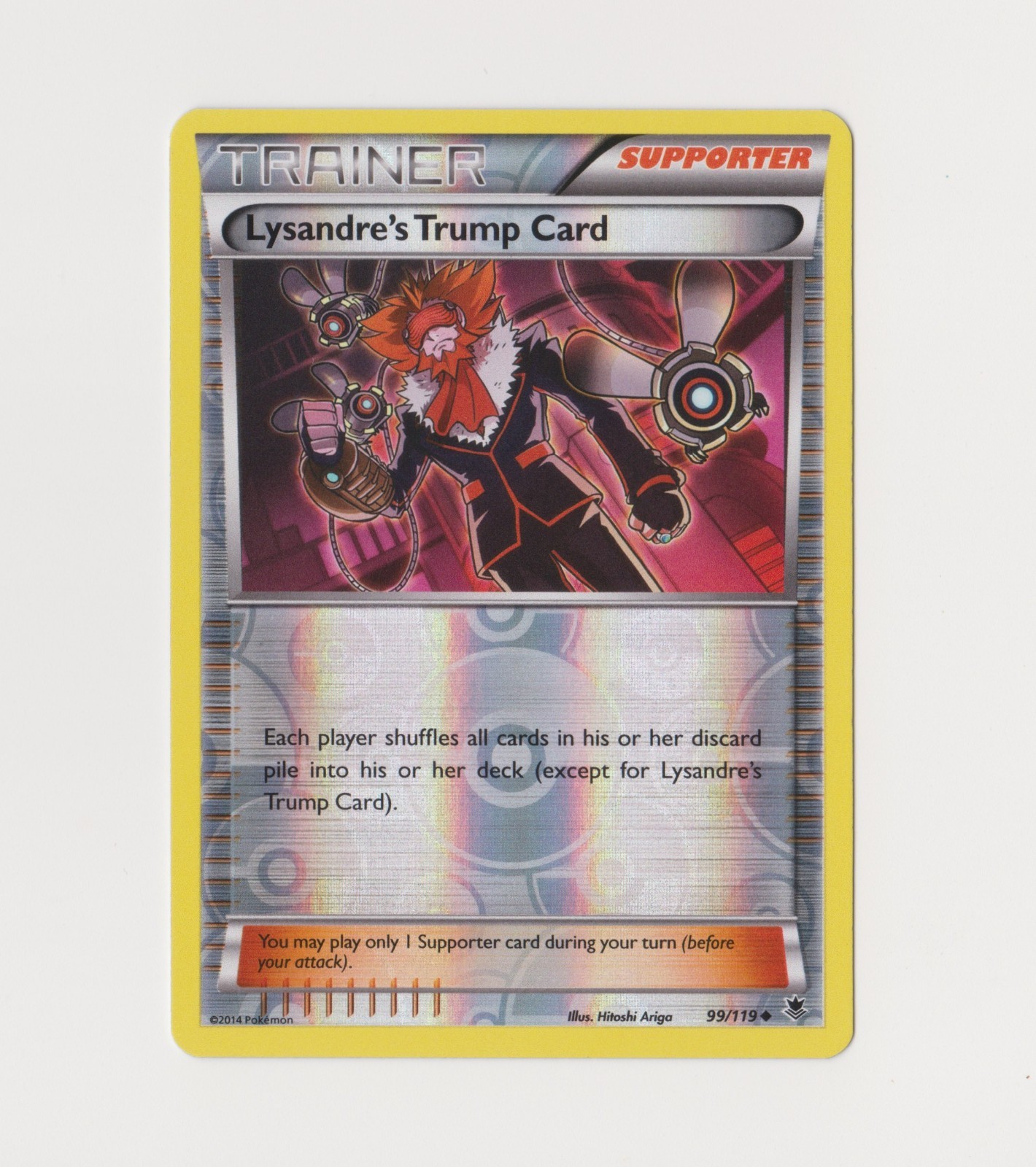 Lysandre's Trump Card 99/119 reverse holo - Pokemon TCG Phantom Forces (2014)