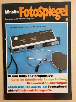3 Hefte Minolta Fotospiegel  Nr. 13+14+15, aus 1977+1978