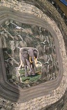 Elephant Washable Rug Reversable