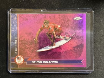 2024 Topps Chrome U.S. Olympics Hopefuls #189 Griffin Colapinto Pink Refractors