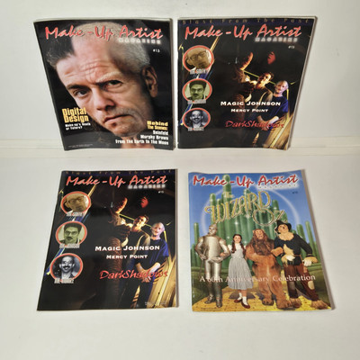 Make Up Artist Magazine  4 Issues 13, 15, 15 & 16 SFX Makeup/VFX/Monster