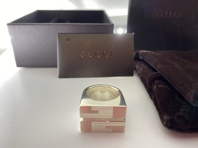 Gucci Vintage Unisex Silber Ring / Massives Seltenes Modell