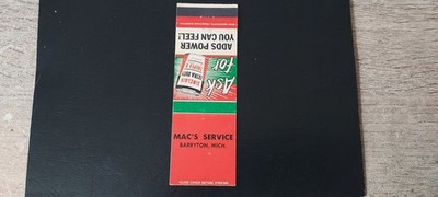 MAC'S SERVICE STATION ( SINCLAIR EXTRA DUTY TRIPLE X MOTOR OIL) BARRYTON MICH.