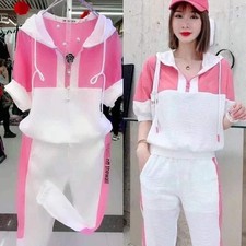 Women's Fashion Tracksuit Spring And Autumn New Casual Suit Short