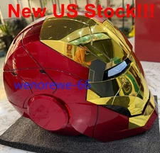US!!! Autoking Iron Man MK5 Gold Helmet Electronic Wearable Voice-control Masks