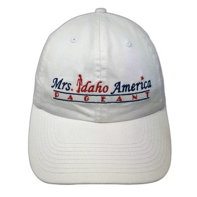 Fahrenheit Mrs Idaho America Pageant Hat White OS Baseball Cap Embroidered