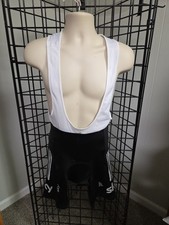 Adidas Sky Professional Men's Cycling Bib Shorts in White Black XL W/ Flaw
