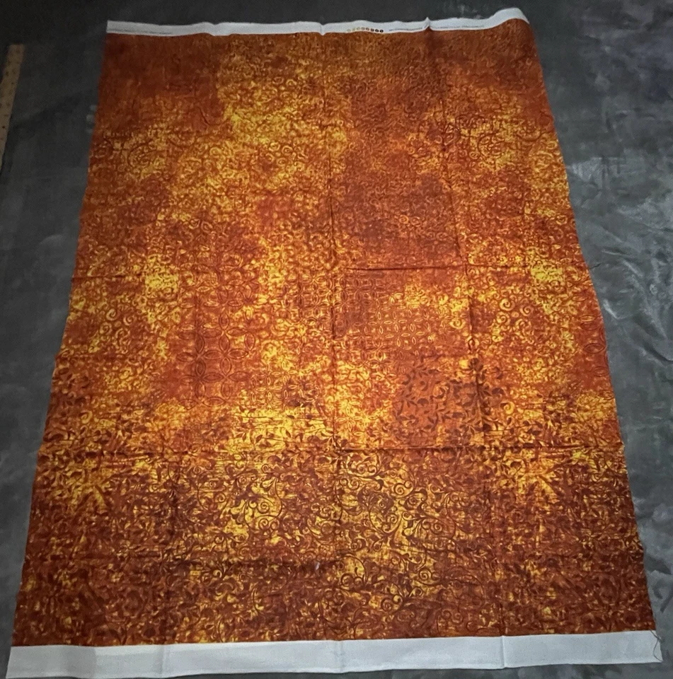 Dan Morris Designs Quilting Treasures 2015 Brow and Yellow 32 Inches x 42 Inches - Image 3 of 4
