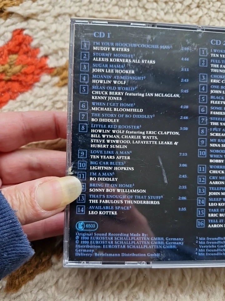 Back to Blues (30 tracks, 1990) John Lee Hooker, Eric Clapton, Muddy Wa.. [2 CD] - Bild 2 von 3