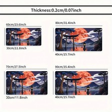 40 90cm Large Gaming Mouse Pad  Desk Mat - Japanese Anime Manga Design with Ful