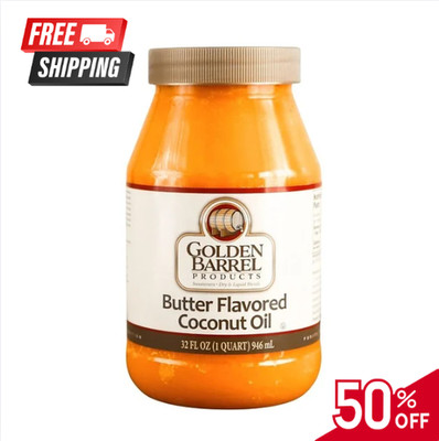 Golden Barrel Butter Flavored Coconut Oil (32 oz.)