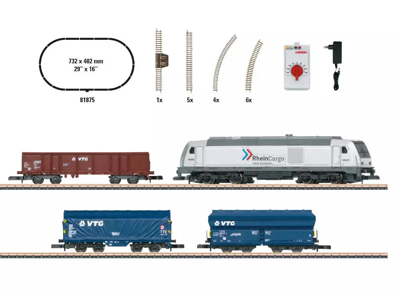 Coffret de départ marchandises BR 285 Marklin Z 1/220