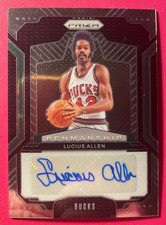 SIGNED LUCIUS ALLEN 2024-25 PANINI AUTOGRAPHED PRIZM PENMANSHIP BASKETBALL CARD