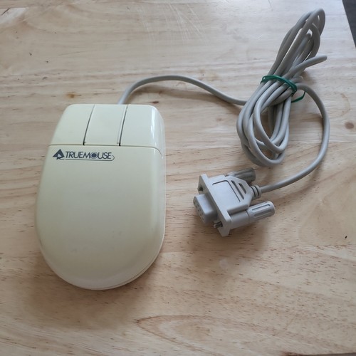 vintage Truemouse model 3 three-button serial computer mouse | eBay UK