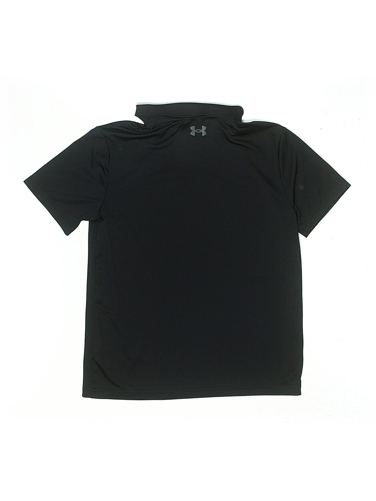 Under Armour Boys Black Short Sleeve Polo M Youth thumbnail 2