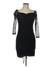 PrettyLittleThing Women Black Cocktail Dress 10