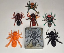 Vintage Mattel Giant Creepy Crawlers Ant Mold 4490-051 Plus 5 Ant Figures