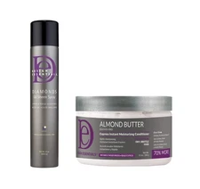 Design Essentials Diamonds Oil Sheen Spray 10oz & Almond Butter Conditioner 11oz