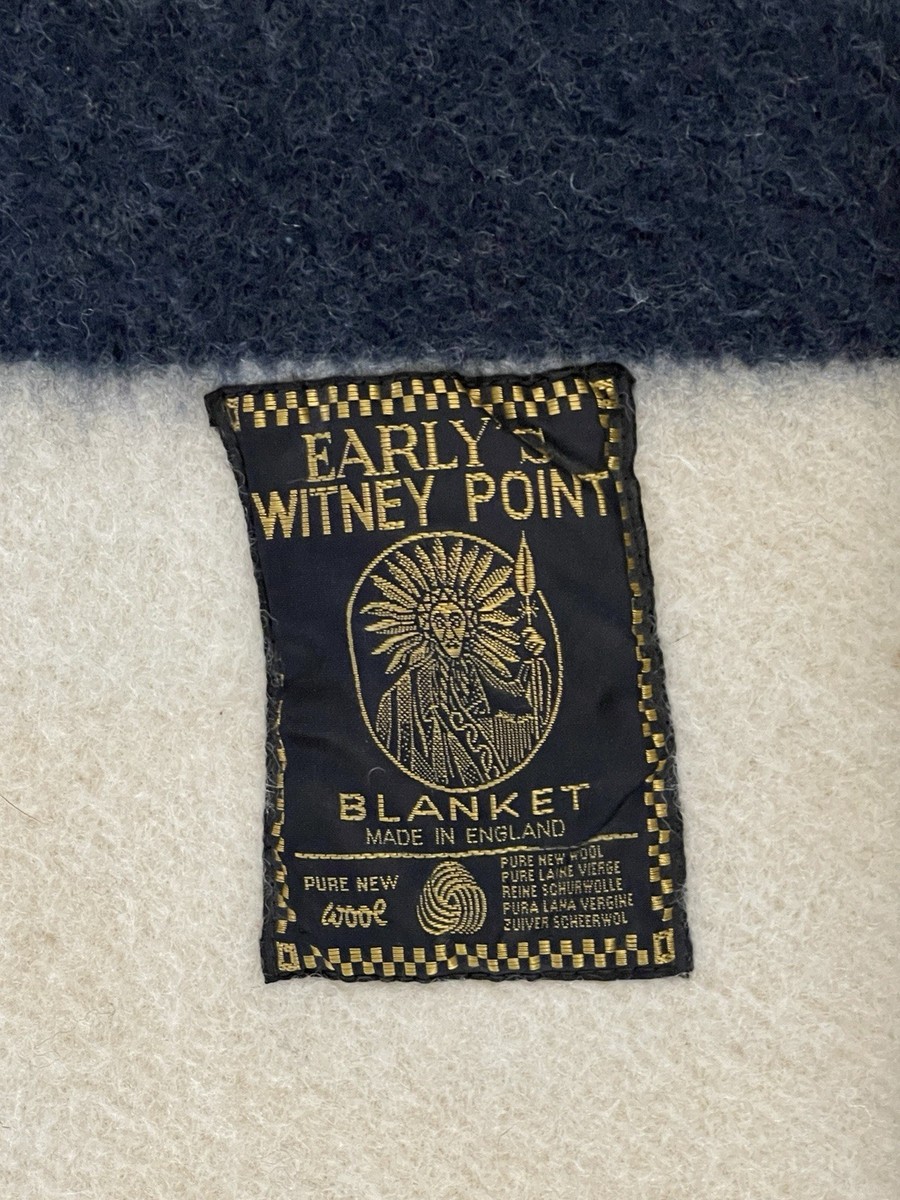 Vintage Early's Witney 6 Point Pure Wool Blanket 91” x 97