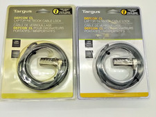 Pack of 2 Targus Defcon CL combo 6.5in cable lock computer laptop PA410C Sealed