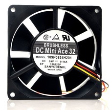 1PC 109P0924H201 24V 0.14A 9CM 3-wire inverter cooling fan *kk