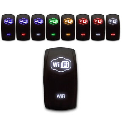 [WiFi] Laser Etched 5-Pin Rocker Switch ON-OFF SPST Toggle Switch 20A