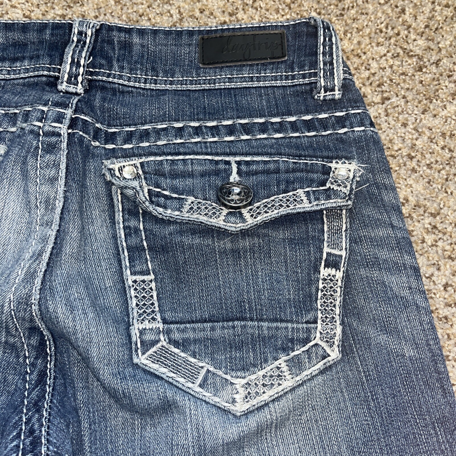 Daytrip Virgo Bootcut Denim Size 27XL  (29x34) Flap Pocket Thick Stitch - View 14