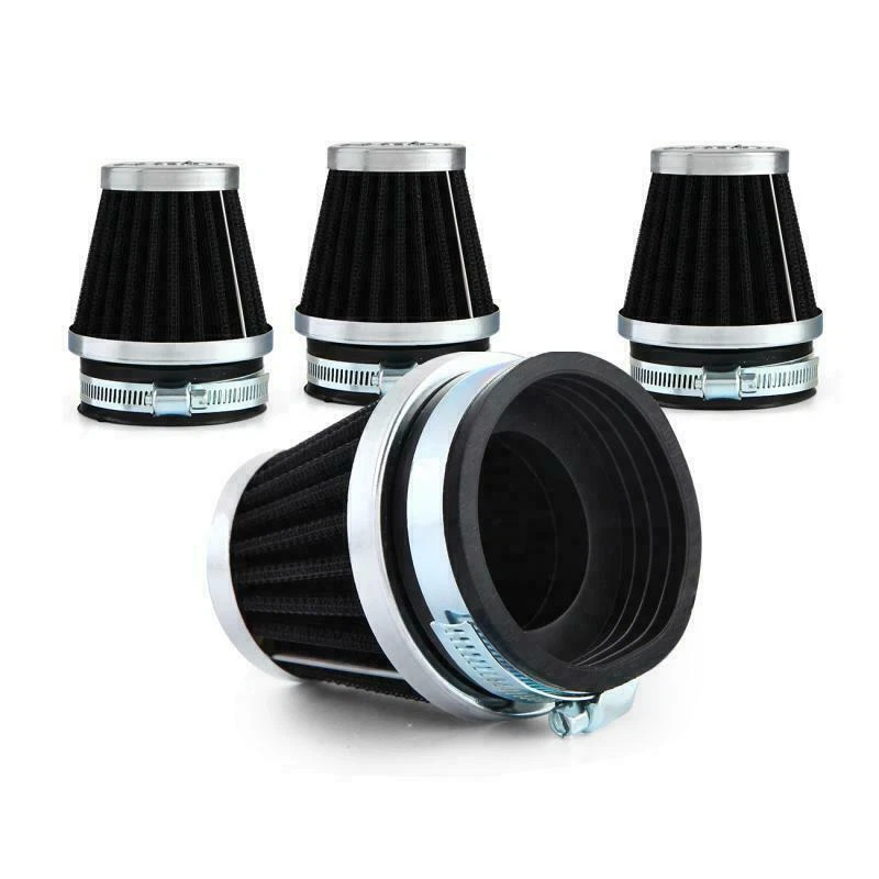 4pcs 52mm Universal Air Filters Pods Cleaner For Honda Yamaha Suzuki Kawasaki US Foto 3 de 4