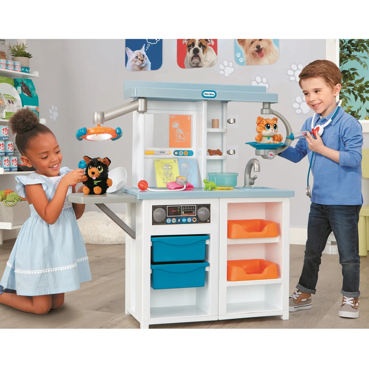 Little Tikes My First Pet Checkup Set Veterinarian Playset w Over