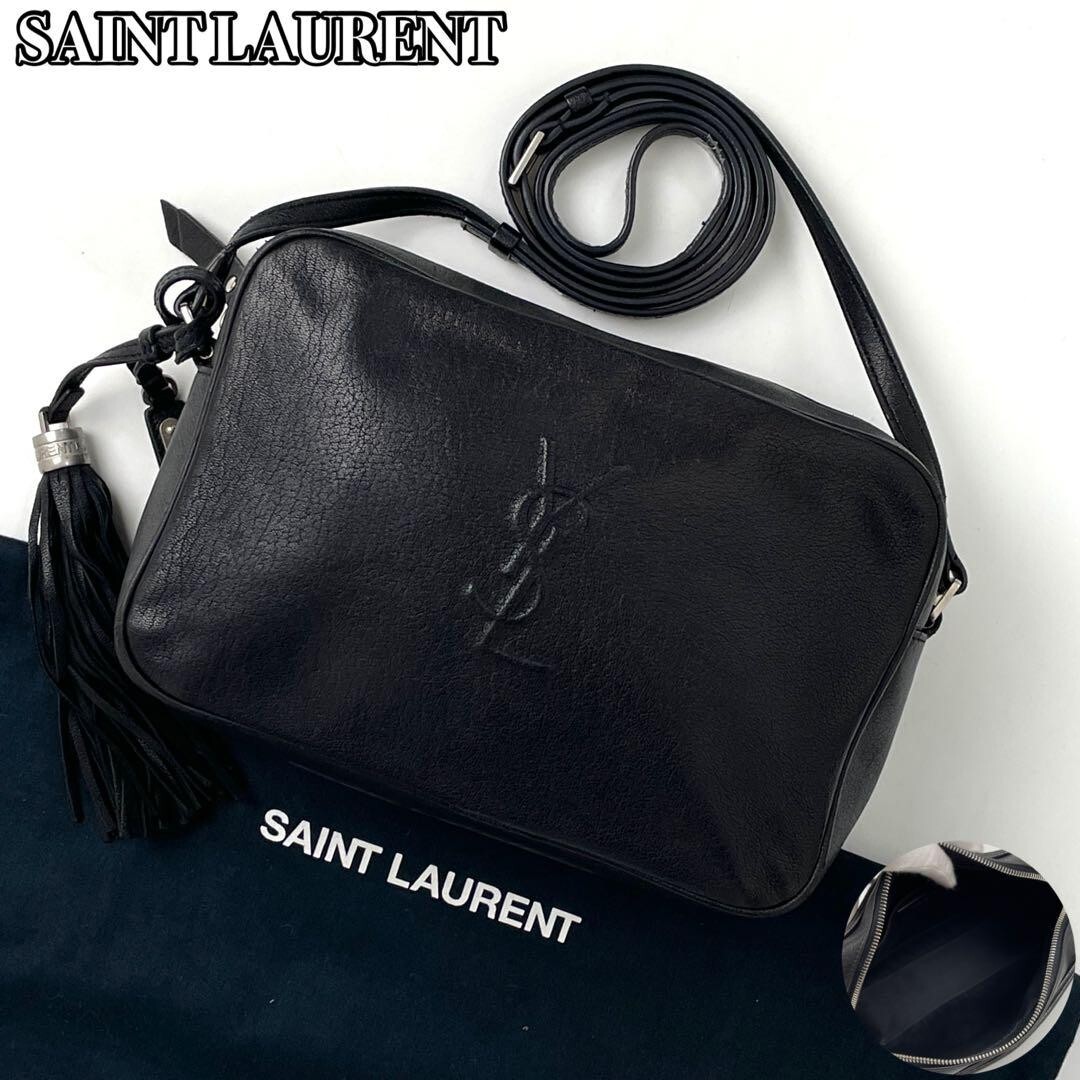 Yves Saint Laurent Shoulder Bag JP Authentic Leather Black Yves Saint Laurent Shoulder Bag JP Authentic Leather Black