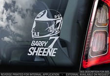 Barry Sheene #7- Car Window Sticker - HELMET Superbike World Motorbike Sign -V02