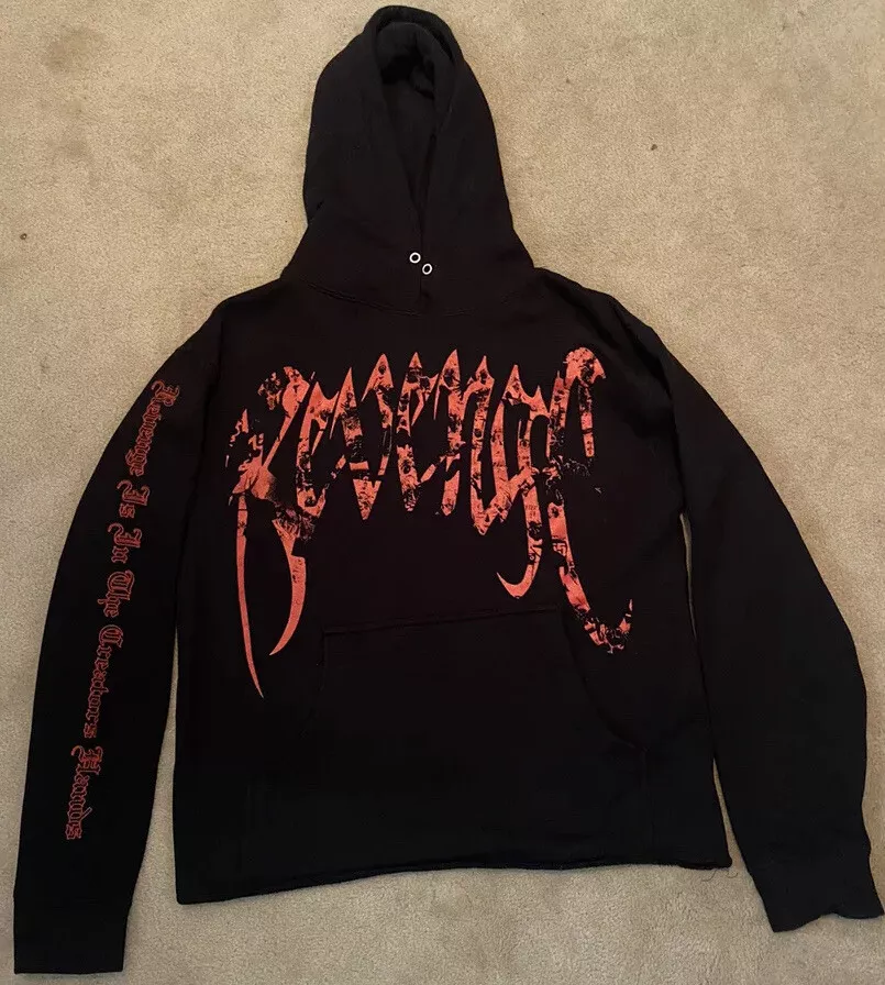 JUICE WRLD 999 x Revenge 'Collage' Hoodie Black Red Size S 2022