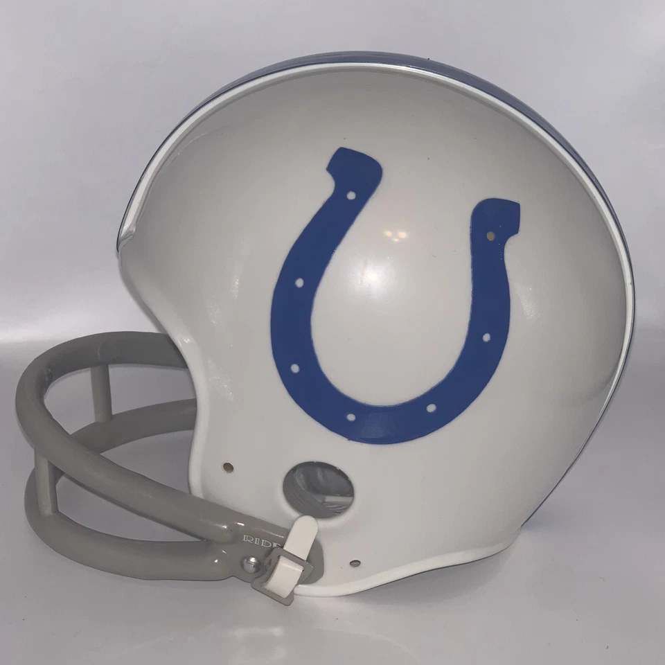 RAYMOND BERRY Autographed "HOF 73" Insc Indianapolis Colts Mini Helmet Tristar - Image 3 of 4