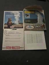 gaf A306 Yellowstone NP South Lake  Old Faithful view-master 3 reels packet set