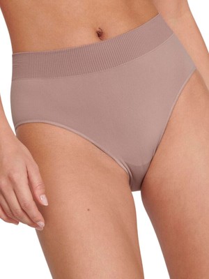 S (10) Sloggi Briefs Knickers High Waist Brief EVER Aloe Vera Ribbed Lingerie
