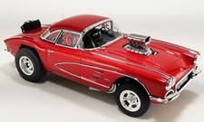  Iwr 109 1961 Chevrolet Corvette Gasser 36 Red Original Mazmanian Limited