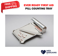 Stainless Steel Pill Counting Tray and Spatula