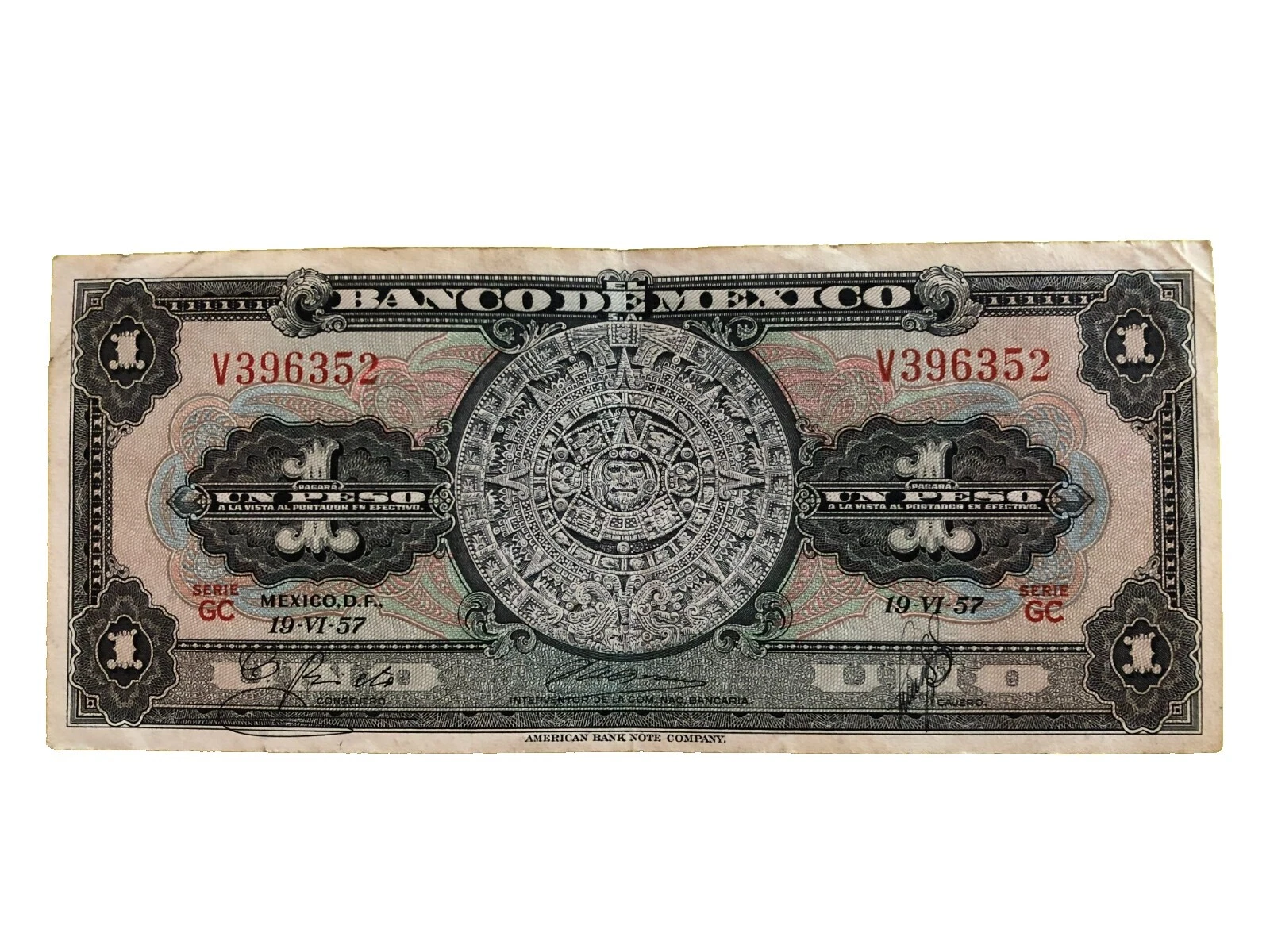 1957 Cédulas do México