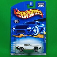 2000 Hot Wheels 242 Olds 442 White Mainline PR5 Wheels