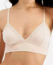 Jenni on Repeat Wide Cotton Lace Bralette Beige Size M 00619